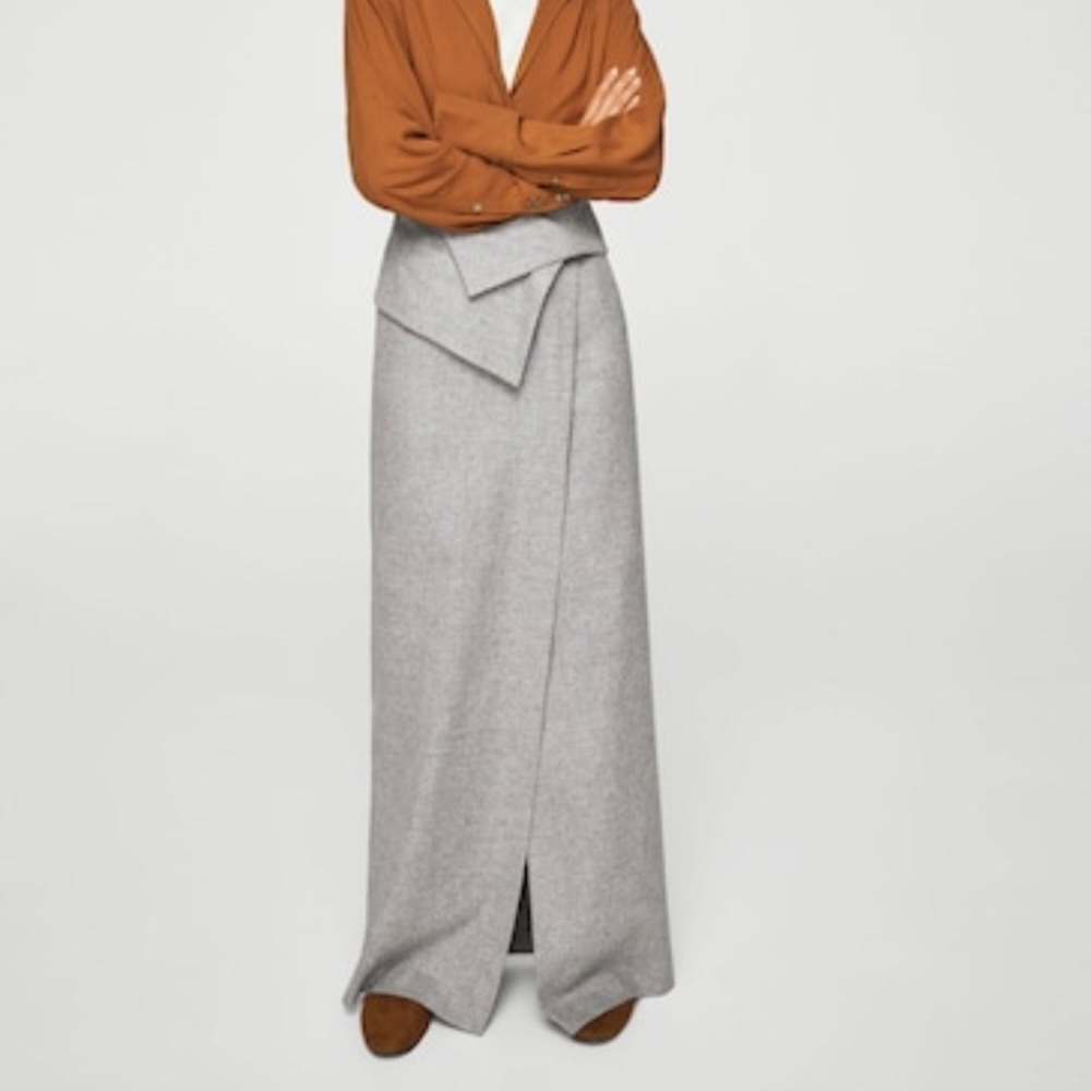 Wool Long Skirt